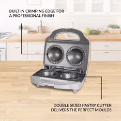 Quest 35970 Double Deep Fill Pie Maker / Crimping Edge & Pastry Cutter