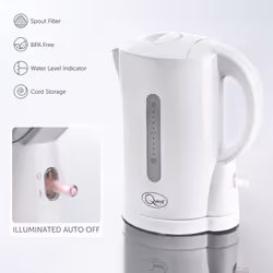 Quest 36039 1 Litre White Kettle / Spout Filter, Water Level Indicator