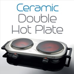 Quest 37259 Double Ceramic Hotplate / Adjustable Temperature Control