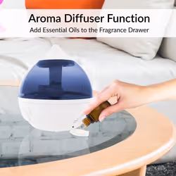 Silentnight 37719 1L Dew Drop Humidifier/Aroma Diffuser with Night Light