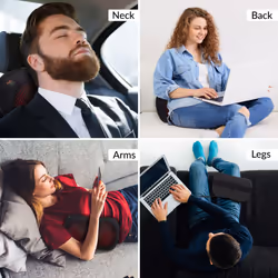 Bauer Professional 38329 Shiatsu Massage Pillow / 4 Nodes, 3 Programs