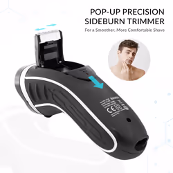Bauer Professional 38780 Men's Electric Shaver / 3 Flexible Rotary Heads