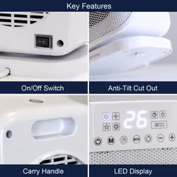 Spear & Jackson Digital PTC Fan Heater