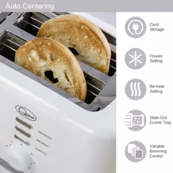 Quest Kettle and Toaster Set / 1.5L Kettle & 2 Slice Toaster - White
