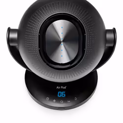 Air Pod Bladeless 6 Speed Desk Oscillating Fan Touch Sensitive Control Black