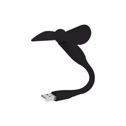 Laptop Mini USB Fan Black or White Portable Cooling Lightweight PC MAC Cooler - Black USB Fan