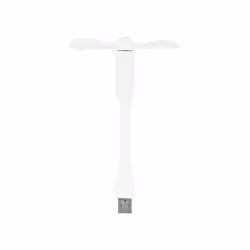 Laptop Mini USB Fan Black or White Portable Cooling Lightweight PC MAC Cooler - White USB Fan