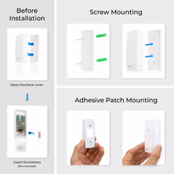 Benross 41010 Plug-In Wireless Doorbell / 80m Signal Range / White