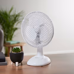 Benross 41240 2-in-1 6 Inch Clip-On Desk Fan / 2 Speed Control, 15W