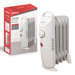 Benross 41640 Portable 5 Fin Oil Filled Radiator / Adjustable Thermostat