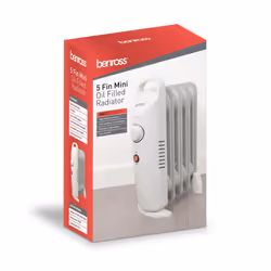 Benross 41640 Portable 5 Fin Oil Filled Radiator / Adjustable Thermostat