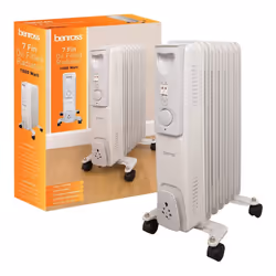 Benross 42690 Portable 7 Fin Oil Filled Radiator / Adjustable Thermostat