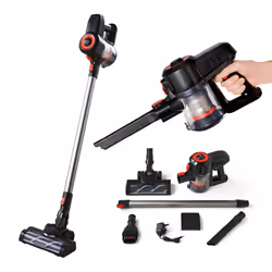 Quest 43579 2-in-1 Lightweight Cordless Vacuum / 40 Minutes Run Time / Washable HEPA Filter / 650ml Dust Tank / LED Display / ...