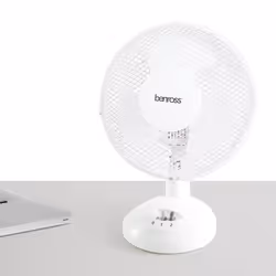 Benross 43910 9-Inch Standing Desk Fan / Easy Push Control Buttons, 20W