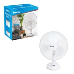 Benross 43920 12-Inch Standing Desk Fan / Easy Push Control Buttons