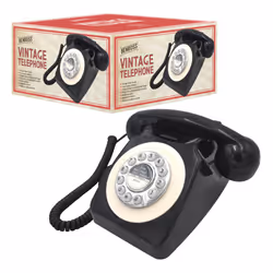 Benross 44520 Classic Retro Home Telephone / Vintage Phone - Black