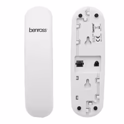 Benross 44560 Slimline Corded Telephone / Table & Wall Mountable / White