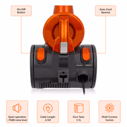 Quest 44889 Compact Bagless Cyclonic Vacuum / Multi-Surface, Nozzle Included - Additional view 4