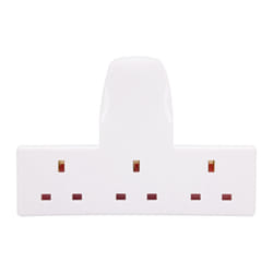 Benross 45090 Standard 3 Way Wall Adaptor Socket / Simple Wall Extension