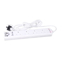 Benross 45629 Surge Protected 4 Way Extension Lead | 2 USB Ports | 2 Metre Cable | 13A
