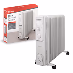 Benross 46770 Portable 13 Fin Oil Filled Radiator / Adjustable Thermostat