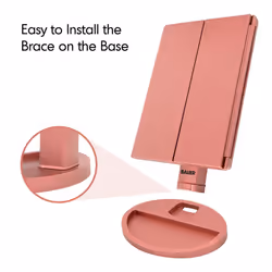 Bauer Professional Foldable LED Mirrors - Rose Gold