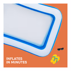 SPLASH! Large Inflatable Swimming Paddling Pool - 120"