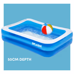 SPLASH! Large Inflatable Swimming Paddling Pool - 120"