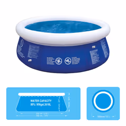 Avenli 84880 10ft Diameter XL Inflatable Family Pool / Easy Setup & Drain