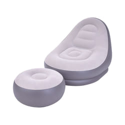 Avenli 88150 2-in-1 Inflatable Deluxe Lounger Lounger Chair & Foot Stool