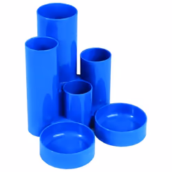 - Multipurpose desk organiser- Four tube holders of different sizes and two shallow easy scoop trays for smaller items- Ideal ...