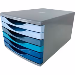 Deflecto Cool Breeze A4 Desktop Drawer Organiser 6 Drawers - 6 x 30mm