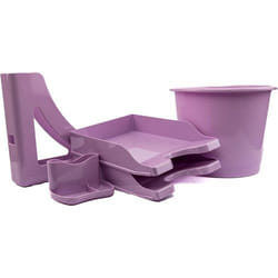 Deflecto Desk Accessory Starter Kit Lavender - CP175YTLAV