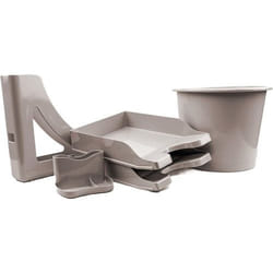 Deflecto Desk Accessory Starter Kit Warm Grey - CP175YTWGY