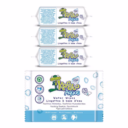 Aquas 99 Percent Water Based Flushable Moist Toilet Tissues, 4 x 60 Wipes (Total 240 wipes), Biodegradable, Plastic Free, Toi ...