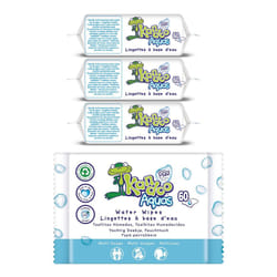 Aquas 99 Percent Water Based Flushable Moist Toilet Tissues, 4 x 60 Wipes (Total 240 wipes), Biodegradable, Plastic Free, Toilet Training Wet Toilet