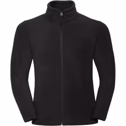 Russell Mens Full Zip Outdoor Fleece Jacket - XS, Black