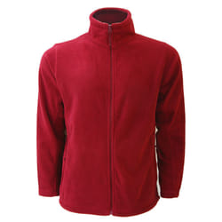 Russell Mens Full Zip Outdoor Fleece Jacket - XS, Classic Red