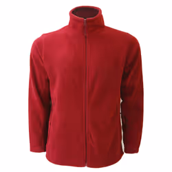 Russell Mens Full Zip Outdoor Fleece Jacket - 2XL, Classic Red