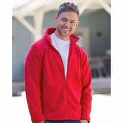 Russell Mens Full Zip Outdoor Fleece Jacket - 2XL, Classic Red