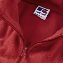 Russell Mens Full Zip Outdoor Fleece Jacket - 3XL, Classic Red