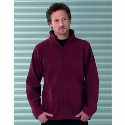 Russell Mens Full Zip Outdoor Fleece Jacket - XS, Burgundy