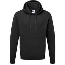 Russell Colour Mens Hooded Sweatshirt / Hoodie - XS, Black