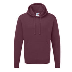 Russell Colour Mens Hooded Sweatshirt / Hoodie - XS, Burgundy