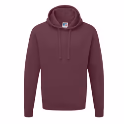 Russell Colour Mens Hooded Sweatshirt / Hoodie - S, Burgundy