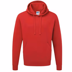 Russell Colour Mens Hooded Sweatshirt / Hoodie - 2XL, Classic Red