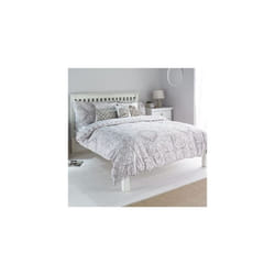 Paoletti Ionia Paisley Print 180 Thread Count Duvet Cover Set, Driftwood, Double