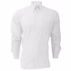 Dickies Long Sleeve Cotton/Polyester Oxford Shirt / Mens Shirts - 15inch, White
