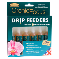 Orchid Feed Easy Drip Feeders House Plant Nutrients Growth Technology 6 x 38ml