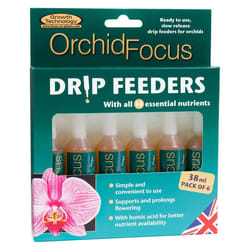 Orchid Feed Easy Drip Feeders House Plant Nutrients Growth Technology 6 x 38ml